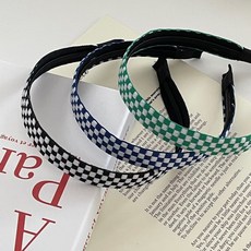 체커보드머리띠