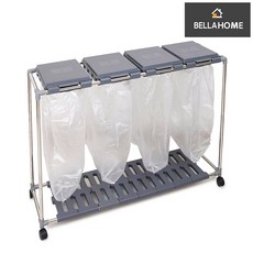 [벨라홈] 재활용 분리수거함 4단