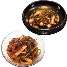 [청솔농장] 베스트 2종세트 얼갈이열무김치 1.5kg+얼갈이 김치 1.5kg 전라도 김치, 1.5kg, 2개