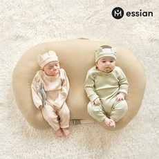 [에시앙] 오가닉 쌍둥이 역류방지쿠션 바디필로우, 단품