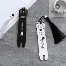 모두 고양이 책갈피, 화이트, 1개
