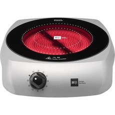 Miji Design Germany 전기 레인지 핫플레이트 인덕션 쿡탑 렌지 미지 갈라 1600 모바일 세라믹 홉 1600와트 모든 냄비 및 팬 무한 조절 가능 싱글 쇼트 에코