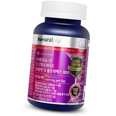 네추럴플러스 오메가3 울트라맥스 1201mg 90캡슐 3개월 임산부오메가3 초임계오메가3 오메가쓰리 알티지오메가, 90개