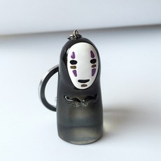 배낭 펭귄 토토로 송아지 스티치 캐릭터 장식 키링 열쇠고리 소품, 가오나시