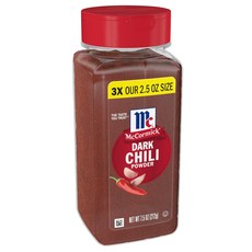 McCormick Dark Chili Powder 7.5 Oz McCormick 다크 칠리 파우더 7.5온스, 212g, 1개