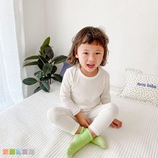 심플 컬러플 유아 실내복 세트(90-130) 204268