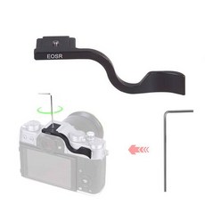 Fotga Hot Shoe Mount Thumb Up Grip for Canon EOS R EOSR DSLR Camera (B, 상세내용참조