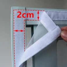 야외모기장 가제보 창문용 자체 접착 및 재사용 가능 흰색 모기 방지 창문 화면 얇은 명주 그물 맞춤형 여름 세탁 메쉬, 94) Width 120cm 사이즈 120cm, 1개