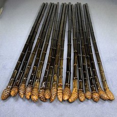 오죽지팡이 자죽 어르신 대나무 보행보조기, 두께3.5cm길이1.3m보라색대나무지팡이