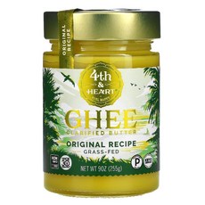 포스앤하트 기 버터 그래스페드 오리지널 레시피 255g 4th Heart Ghee Clarified Butter Grass Fed Original Recipe, 2kg, 1개