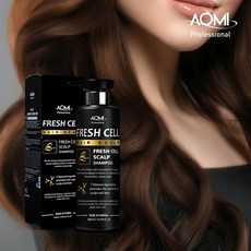 녹차 샴푸 아오미 샴푸 기능성 프레쉬 셀 줄기세포 탈모방지 모발강화 헤어샴푸, 프레쉬 셀 스캘프 샴푸(500ml)