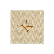 NMT Natural Jute Paper Linen Boxed Cocktail Napkins in Letter K [1- K] - P0431004P3UNP00, 1- K