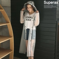 남여공용 커플 투명 우비 레인코트