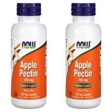 1+1 나우푸드 사과 펙틴 700mg 식물성 캡슐 120정, 기본