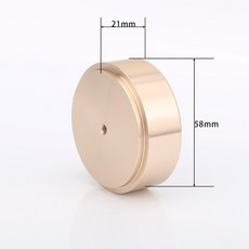 하이파이 2020 58x21mm m8 가공 전체 알루미늄 앰프 스피커 절연 피트 턴테이블 모니터 cd dac 라디오 진동 스탠드 패드 베이스, Gold - 하이파이로즈cd