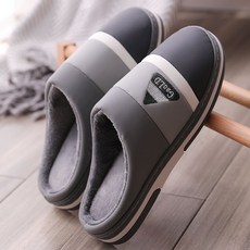 제이와이트레이더스 남자겨울슬리퍼 남성 면 빅 야드 통굽 보온 논슬립 미끄럼방지 가정용 커플 털 스리퍼 슈즈 여성