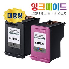 잉크메이드 INK-M185 INK-C185 삼성 대용량 호환잉크 세트 SL-J1680 SL-J1683 SL-J1685 SL-J1780W, 1개