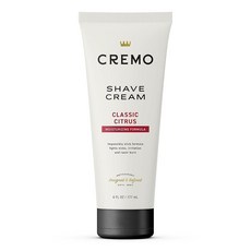 Cremo 면도 크림 이발사 등급 민감성 놀랍도록 우수한 울트라 슬릭 흠집 상처 및 면도기 화상 방지 177.2ml6온스 173739, Original, 1개
