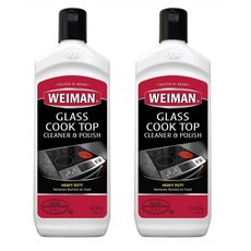 Weiman Glass Cooktop Cleaner & Polish 와이만 유리 쿡탑 클리너 앤 폴리시 15oz(425g) 2팩