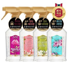 아우라 섬유탈취제 스모키 머스크 400ml 3개, 스모키머스크