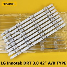 100% New 기존 8 개/대 LED 백라이트 스트립 LG LC420DUE 42LB3910 INNOTEK DRT 3.0 42 인치 A B 6916L 1709A 6916L 17, 단일, 1개, CHINA