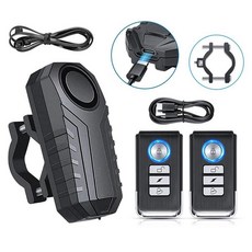 자전거 방수 7 경적 볼륨 3 시스템 IP65 113dB 단계 C타입 감도 경보 조절 충전식, 10. B Alarm Bracket-2, 1개