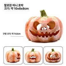 조이앨빈 도마뱀집꾸미기 크레스티드게코 집꾸미기, 1개, 할로윈 호박