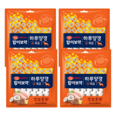 하림펫푸드 밥이보약 하루양갱 강아지 간식 피모, 224g, 4팩