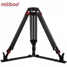 Miliboo-헤비 듀티 유압 헤드 볼 카메라 삼각대 MTT609A 비디오/DSLR 스탠드 로드15 kg 최대, 01 MTT609A without head