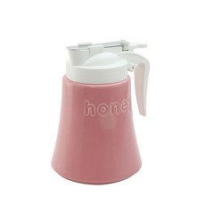 허니 디스펜서 도자기 세라믹 꿀보관 꿀병 시럽 디스펜서, 로즈
