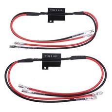 2pcs 오토바이 저항 전원 부하 디코딩 led 턴 신호 플래시 없음 깜박임 복구 25w 68ohm, 기본