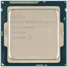 Used Intel Xeon E3 1271 V3 1271V3 3.6GHz QuadCore EightThread CPU Processor L21M L38M 80W LGA 1150
