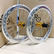 미니벨로자전거 SILVEROCK SR40 합금 휠셋 451 디스크 Dahon AIRA Fnhon Blast NEO 접이식 자전거에 22 1 인치, 10)Black Red - 451