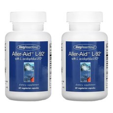1+1 알러지 리서치 그룹 Aller Aid L92 11mg 60베지캡슐 2통, 1개, 기본