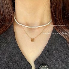 진주목걸이3mm