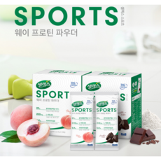 운동후 마시는 웨이프로틴 초콜릿/복숭아 파우더 스틱1박스(33g 10포)전용텀블러 증정, 초콜릿 파우더1박스10포