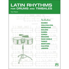 Latin Rhythms for Drums and Timbales 팀발레스와 드럼을 위한 라틴 리듬 교본 Alfred 알프레드