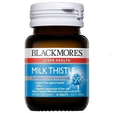 블랙모어스 밀크시슬Milk Thistle 간 담 소화건강 간회복 식욕회복 신체독소제거 42정, 1개