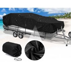 요트덮개 고무 모터 마력 가이드 가이드모터 선박 엔진 선외, 블랙 17-20FT(625x360cm)