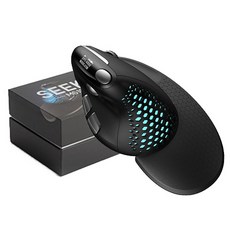Cooela 손목 보호 버티컬 마우스 타공 레이저 무소음 절전, M618XS Led 블랙