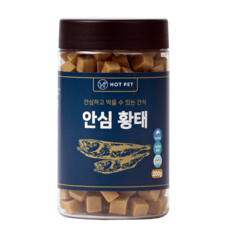 핫펫 강아지 안심 져키 간식, 황태, 200g, 1개 - 하이포맥스