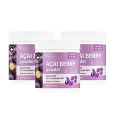 캐나다 오로니아 아사이 베리 파우더 Acai Berry Powder, 120g, 3개