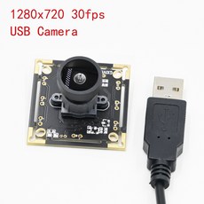 GXIVISION 720P USB 카메라 모듈 30fps 1280x720 Raspberry Pie Android Linux Windows 1MP 웹캠 플러그 앤 플레이 UVC, 왜곡 없음-4mm 렌즈