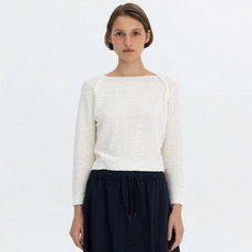 [벤시몽] BOUCLE KNIT PULL OVER - IVORY