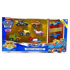 Paw Patrol Mighty Pups Super Paws True Metal Cars Set of 8 Figures - Rocky Marshall Chase Zuma