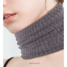쪼이소 따뜻한 다용도 기모 방한 넥워머, 그레이