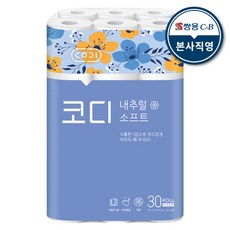 코디 내추럴소프트 27미터 30롤 1팩, 1개