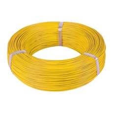 호환 다연선 전선 PVC 램프 조명 주석 도금 구리 케이블 DIY 라인 UL1015 2 5 10M 24 22 20 18 16 14 12 10 8 AWG 600V, [06] yellow, [01] 24 AWG, [03] 10m, 1개