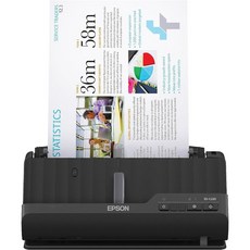 엡손 워크포스 ES-C220 컴팩트 데스크톱 문서 스캐너(양면 스캔 및 PC 및 Mac용 자동 문서 공급기(ADF) 포함)