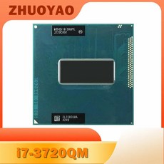 코어 i7-3720QM i7 3720QM SR0ML CPU 노트북 프로세서 쿼드 코어 6M 45W 소켓 G2 / rPGA988B HM75 HM77 2.6 GHz - i73770k